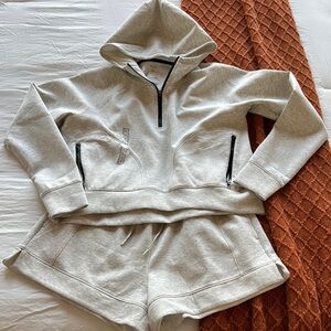 DSG Light Gray Hoodie with Black Accents